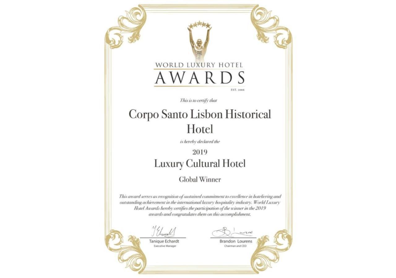 Corpo Santo Lisbon Historical Hotel Exterior photo World Luxury Hotel Awards 2019